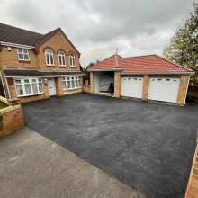 Large tarmac driveway